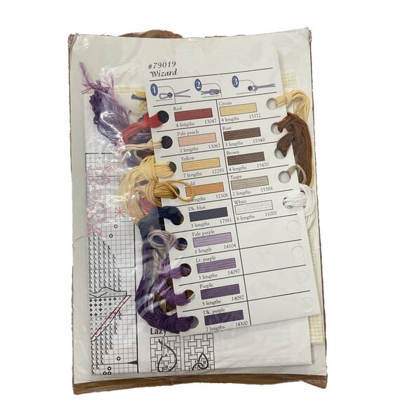 Creative Accents Wizard Sorcier Cross Stitch Kit 5 X 7 2005 Dimensions UNUSED - Picture 2 of 6